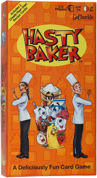 Hasty Baker Family Card Game - A Race to Collect Ingredients and Complete Recipes, for Families, Adults, Kids, Ages 7+, 2-6 Players, by GoChuckle
