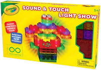 Sound & Touch Light Show - Interactive Crayola LED Light Building Toy